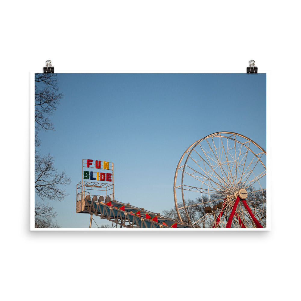 Wall art color photography print poster of Rye playland New York NY