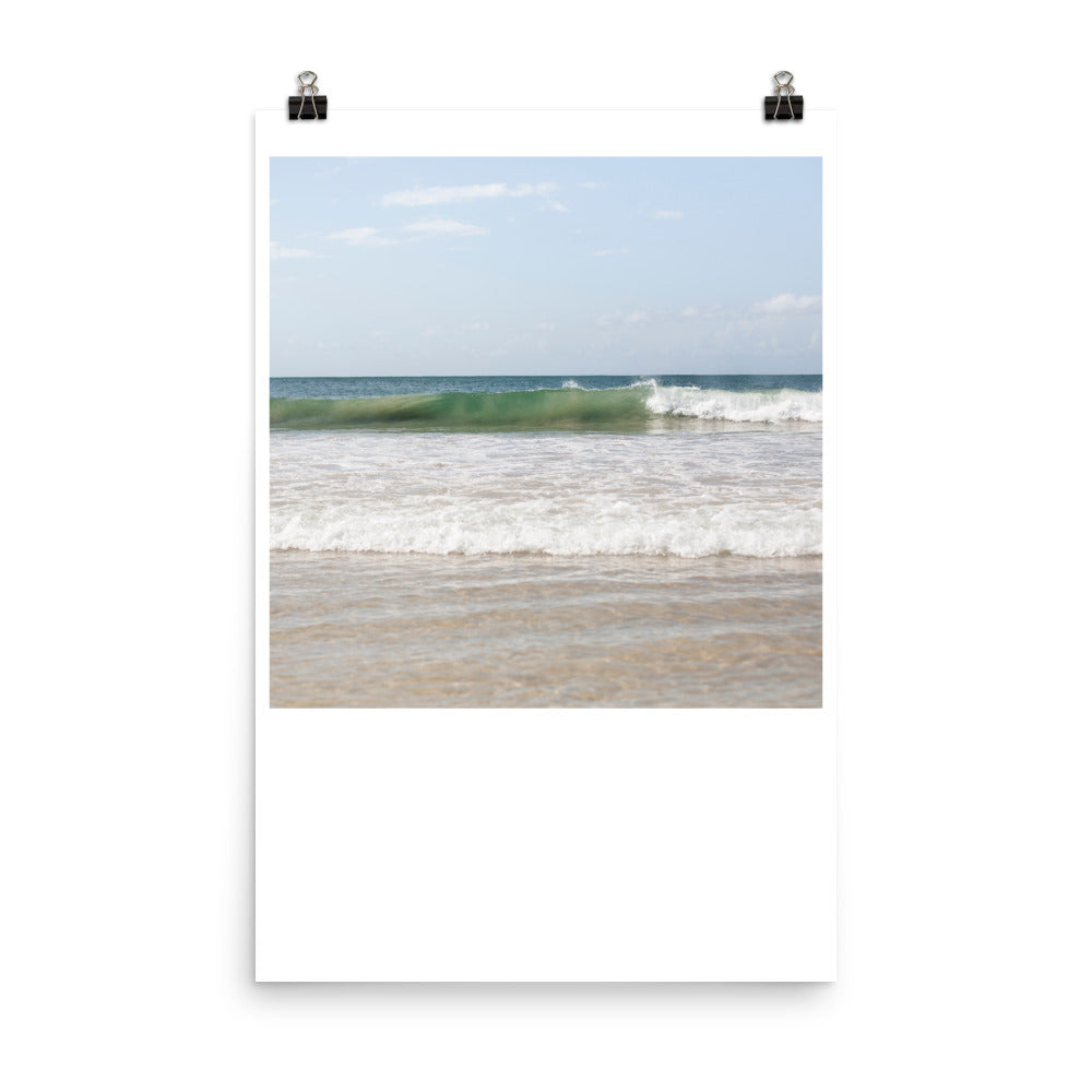 Wall art photography print poster of waves on Byron Bay Beach in Australia