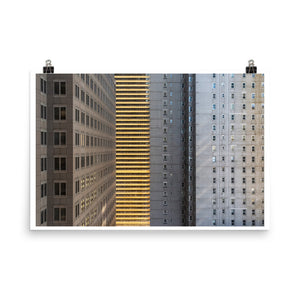 Wall art color photography print poster of buildings and architecture in NYC