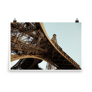 Wall art color photography print poster of Eiffel Tower in Paris France