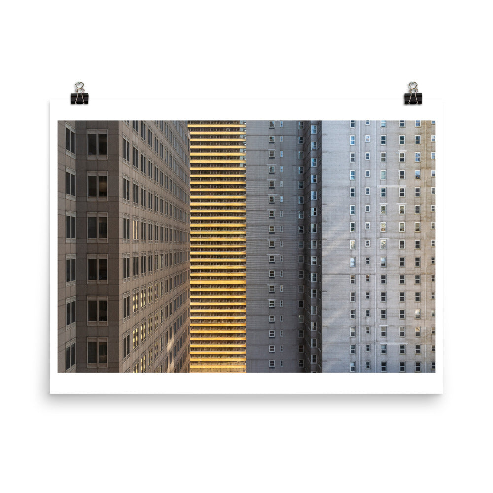 Wall art color photography print poster of buildings and architecture in NYC