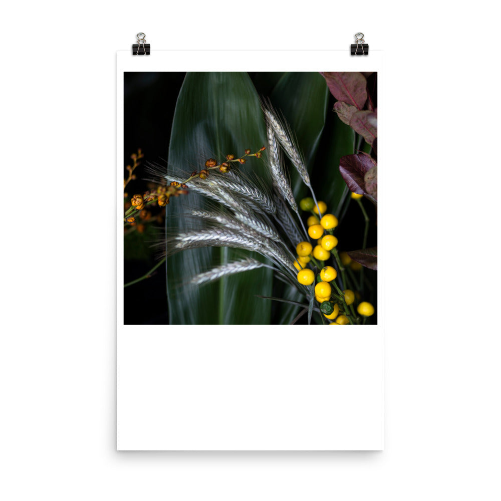 Wall art photography print poster of flowers in color